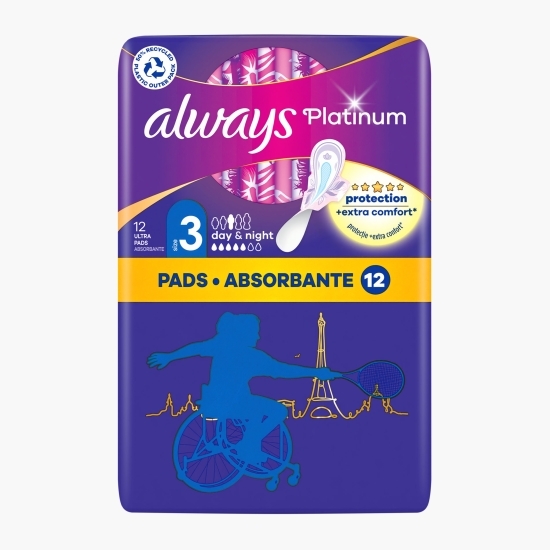 Absorbante Platinum Night 12 buc