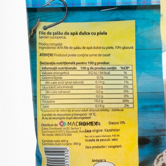 File șalău de apă dulce 400g