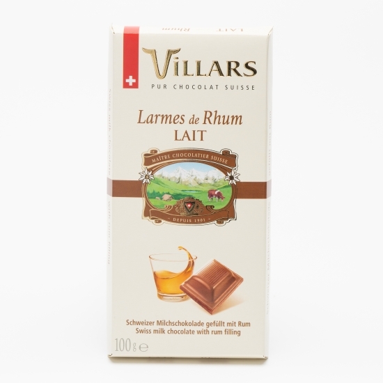 Ciocolată cu lapte și rom 100g  