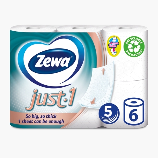 Hârtie igienică Just-1 5 straturi 6 role