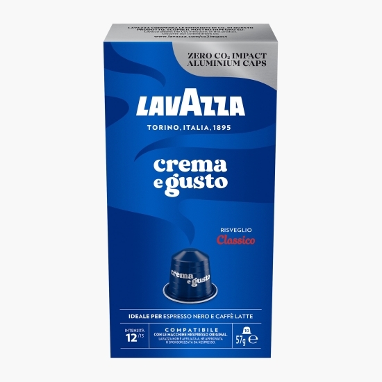 Crema e Gusto, 10 băuturi, capsule cafea compatibile Nespresso