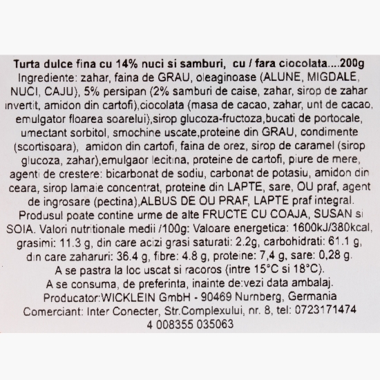 Turtă dulce asortată Burggraf 200g