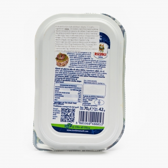 File anșoa în ulei de măsline 70g