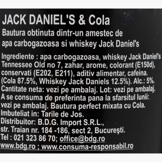 Cocktail whiskey & cola 5% alc. doză 330ml