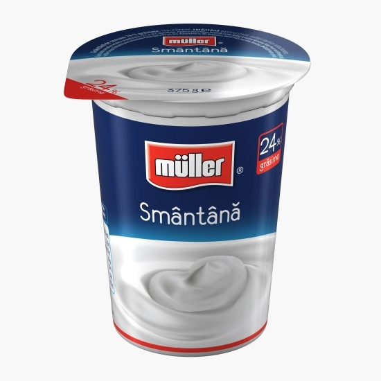Smântână 24% grăsime 375g