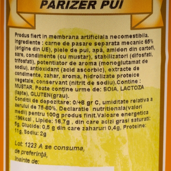 Parizer de pui 500g
