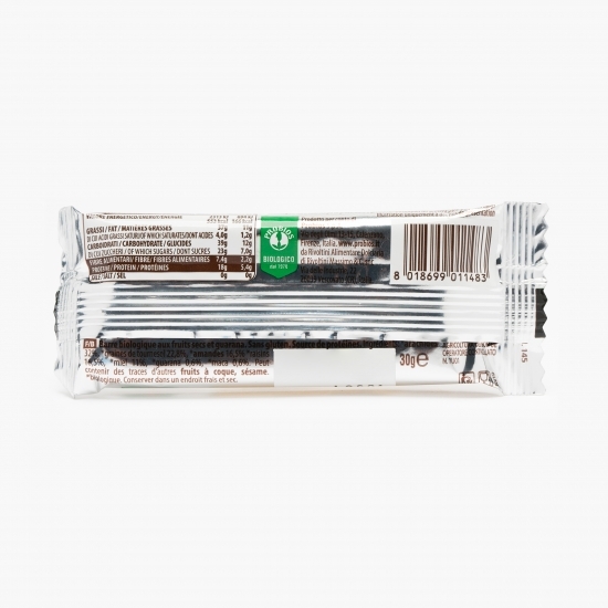 Baton Fit&Go cu mix de fructe uscate și guarana eco 30g