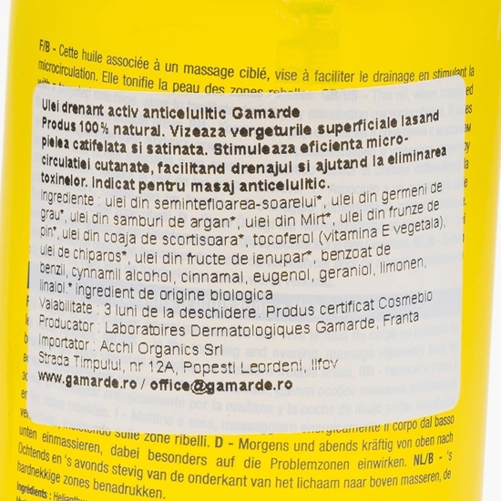 Ulei drenant activ anticelulitic bio 200ml