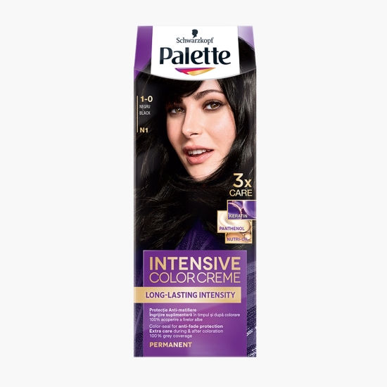 Vopsea de păr permanentă Intensive Color Cream N1 negru 110 ml