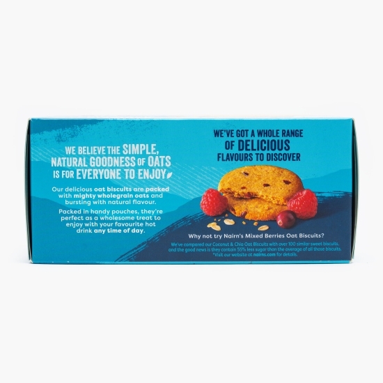 Biscuiți din ovăz integral cu cocos și semințe de chia 200g