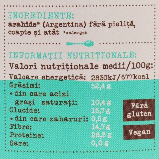 Cremă tartinabilă fină de arahide 360g