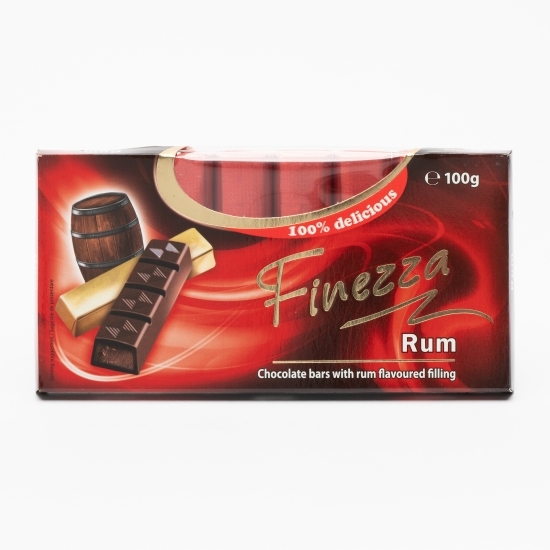Bare de ciocolată cu umputură aromată de rom 100g