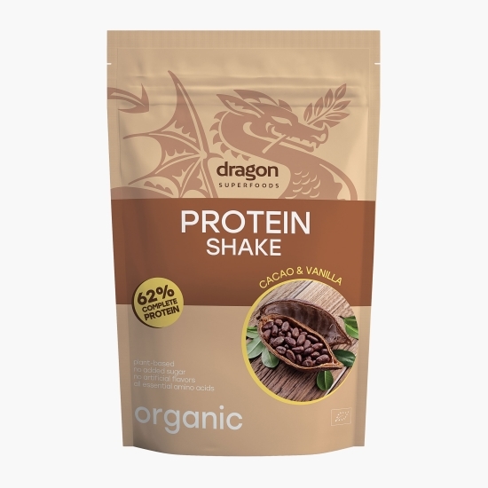 Shake proteic eco cu cacao și vanilie, fără zahăr adăugat 500g