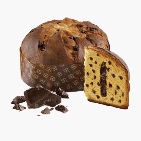Pachet Panettone cu fulgi și cremă de ciocolată și ursuleț de pluș 750g