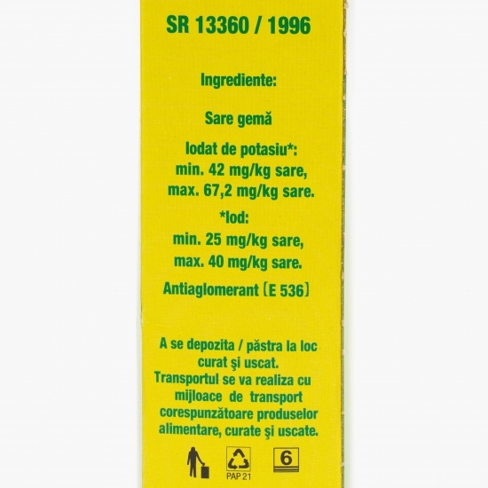 Sare iodată gemă cutie 1kg