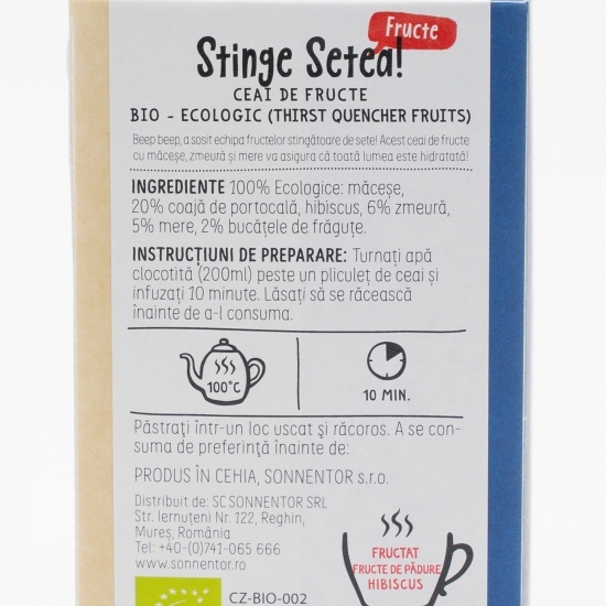 Ceai fructe eco „Îngerașii ștrengari - Stinge setea!” 18 plicuri