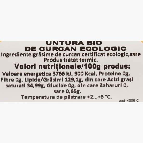 Untură de curcan eco 330g