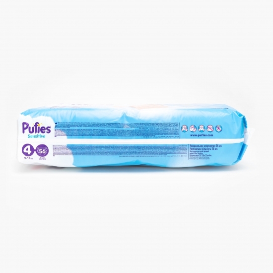 Scutece Sensitive Maxi Pack, mărimea 4, 9-14kg, 56 buc