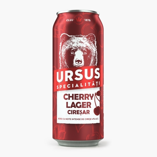 Bere blondă cu arome de cireșe doză 0.5l