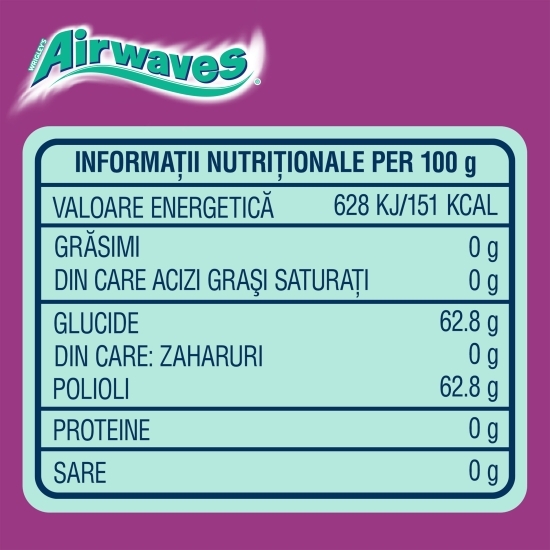 Gumă de mestecat cu aromă de mentol și coacăze negre 84g