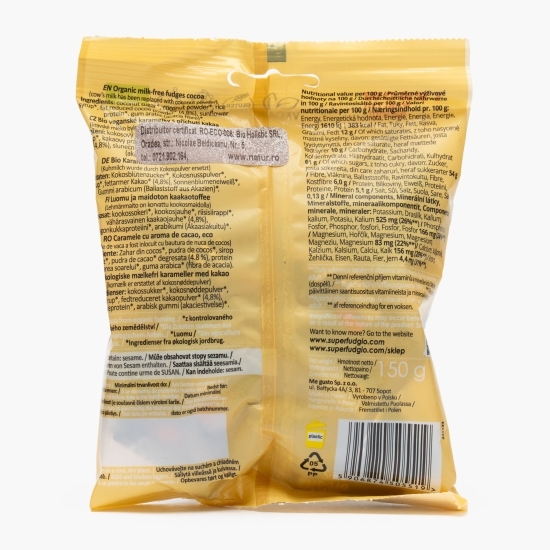 Caramele eco, aromă cacao 150g
