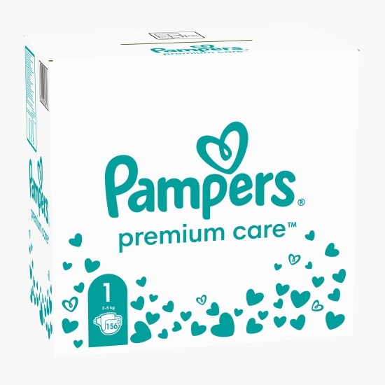 Scutece Premium Care XXL Box Nou Născut, mărimea 1, 2-5kg, 156 buc
