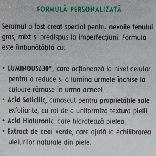 Serum Luminous630 anti-pete pigmentare cauzate de acnee 30ml
