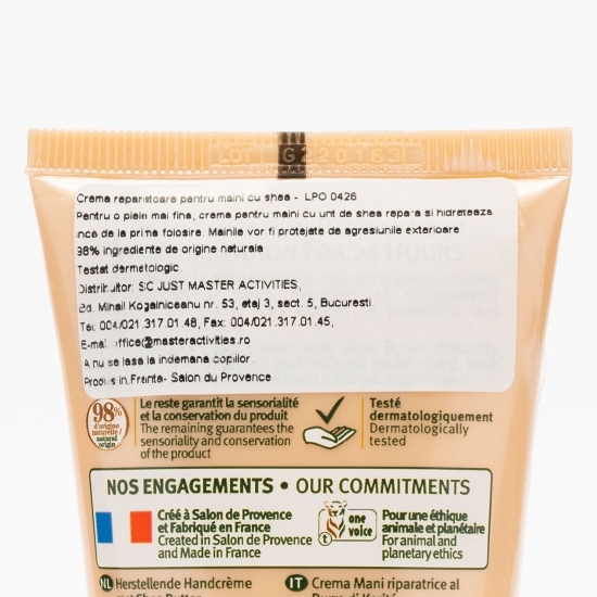 Cremă reparatoare pentru mâini piele uscată cu shea 75ml