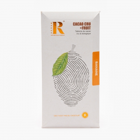 Tabletă de cacao crudă cu banane și curmale eco 45g