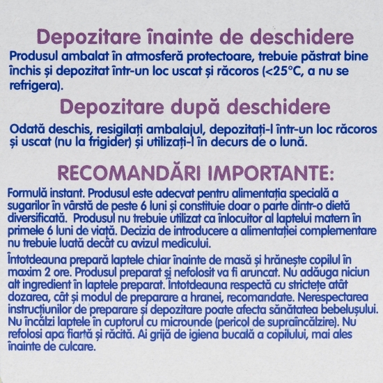 Formulă de lapte de continuare 2, 6-12 luni, 600g