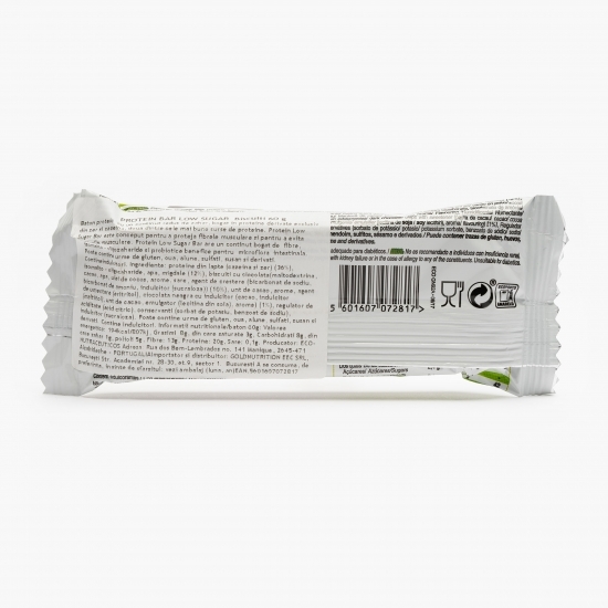 Baton proteic biscuiți cu cremă Low Sugar 60g