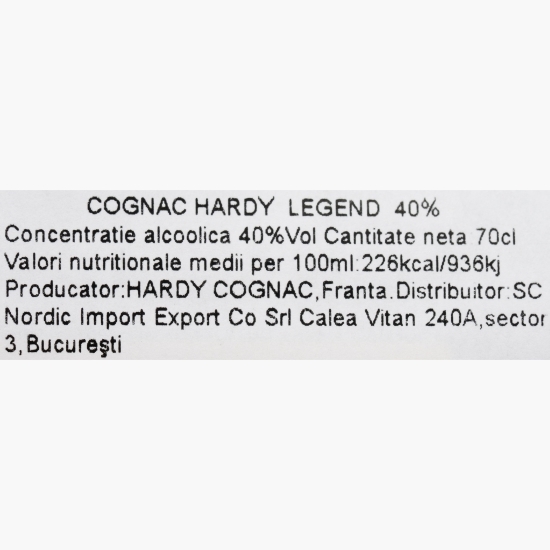 Cognac Legend 40% 700ml + cutie