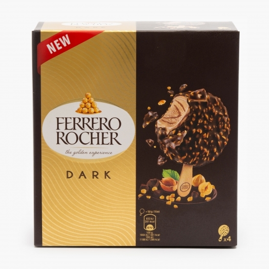 Înghețată Dark alune și ciocolată amăruie 4x50g