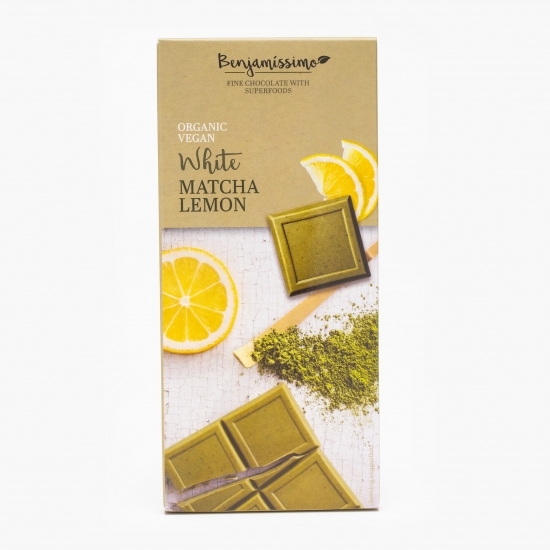 Ciocolată albă eco Matcha lemon vegan 70g