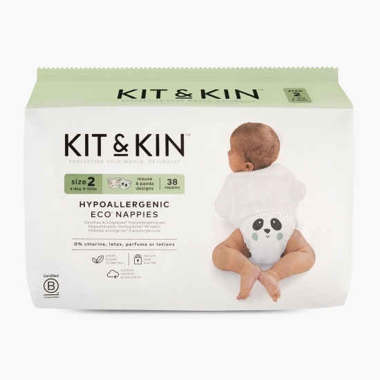 Scutece eco, mărimea 2, 4-8kg, 38 buc