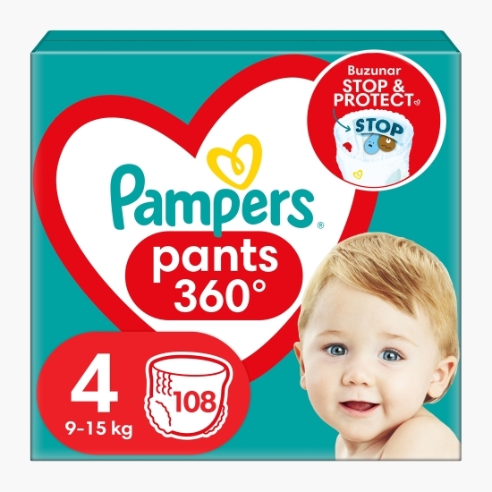 Scutece chiloțel Pants Mega Box mărimea 4, 9-15kg, 108 buc