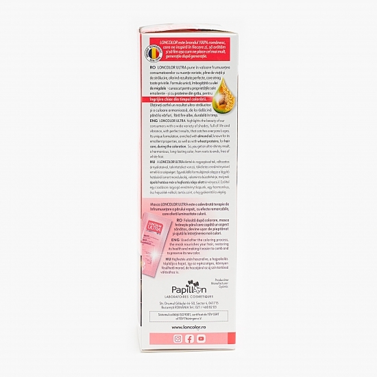 Vopsea permanentă pentru păr Ultra 7.0 castaniu deschis 100ml