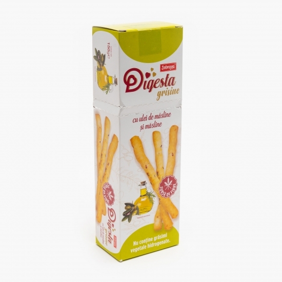 Grisine cu ulei măsline și măsline 150g