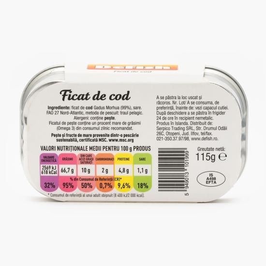 Ficat de cod 115g