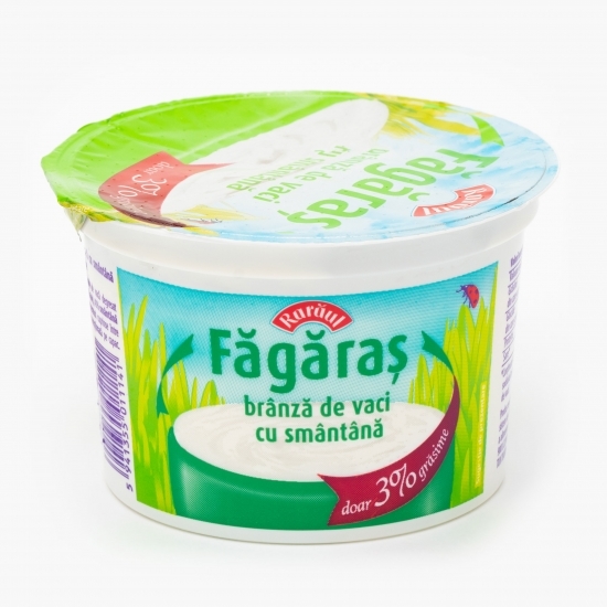 Brânză de vaci Făgăraș cu smântână 3% grăsime 185g