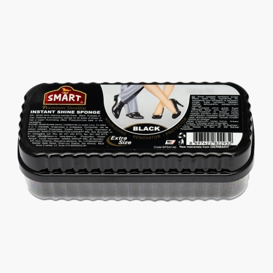 Burete silicon pentru încălțăminte,  super luciu, extra size, negru