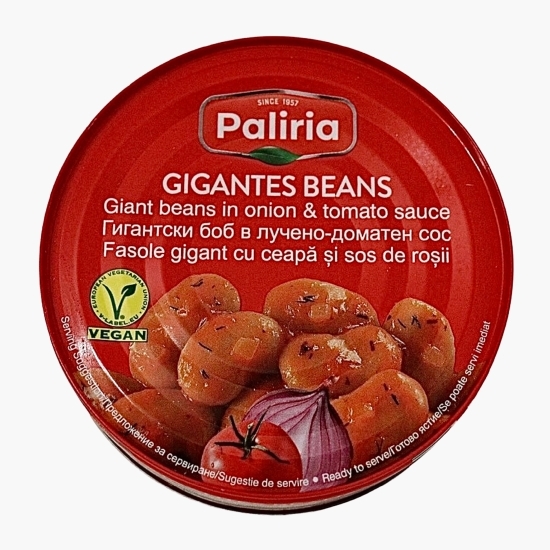 Fasole în sos de ceapă și roșii 280g