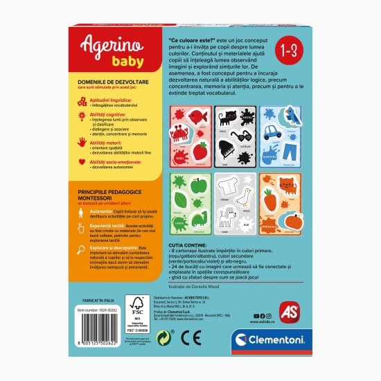 Joc Baby Montessori "Ce culoare este?"
