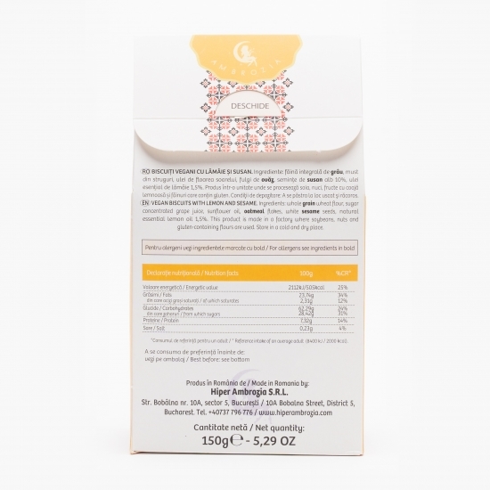 Biscuiți susan & lămâie 150g