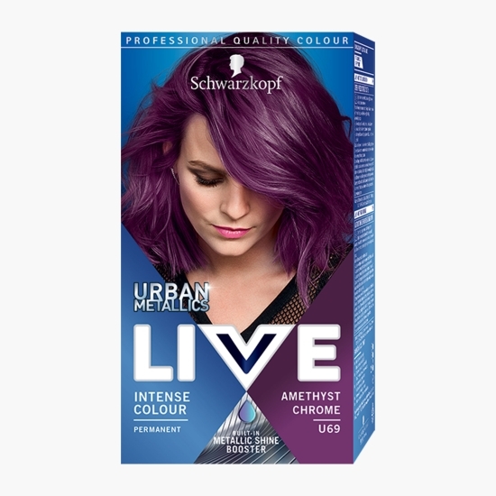 Vopsea de păr permanentă Urban Metallics U69 Amethyst chrome 142.5ml