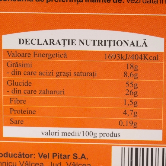 Cornulețe cu caise 250g