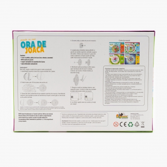Puzzle cu ceas Ora de joacă - Sirena 6+ ani