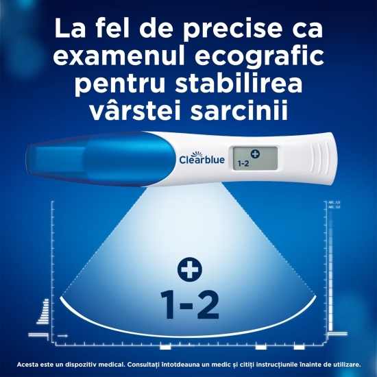 Test de sarcină digital cu indicator de săptămâni, 1 buc