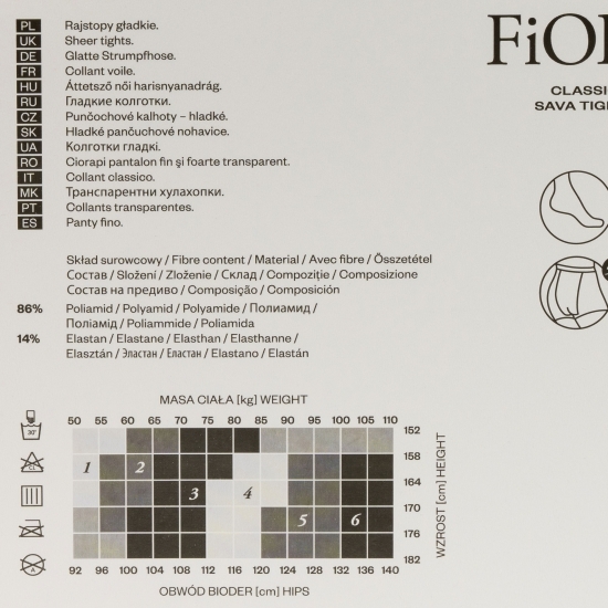 Ciorap Sava 15den Light Natural no. 5