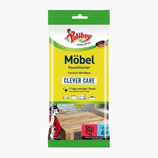 Șervețele umede pentru mobilier 20 x 25cm, 24 buc
